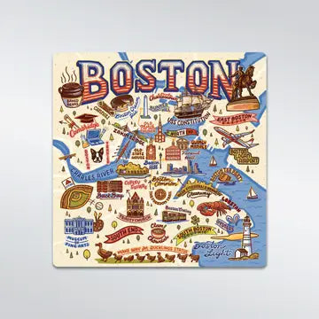 Boston vintage map magnet, a classic and collectible souvenir