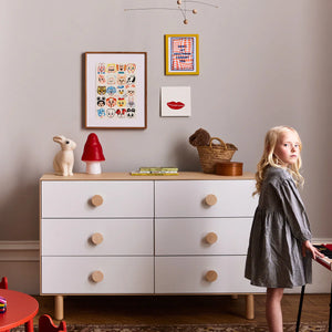 6 Drawer Dresser - Dot - Birch