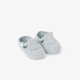 Blush T-Strap Hand Crocheted Baby Booties