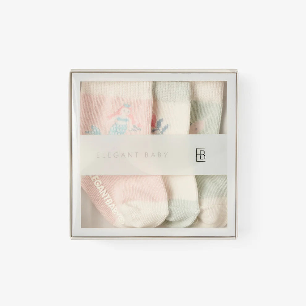 Elegant Baby 3 pack socks (0-12 m)