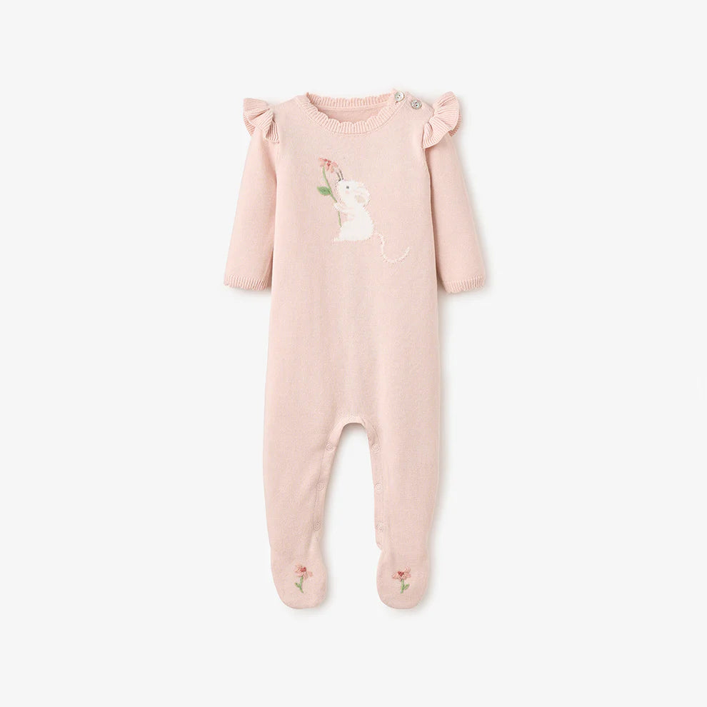 Elegant Baby Meadow Mouse Jumpsuit - Pink