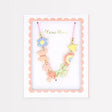 Enamel charm necklace with delicate design