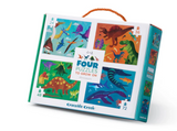 Puzzle set with four different designs, perfect for kids’ learning and play
