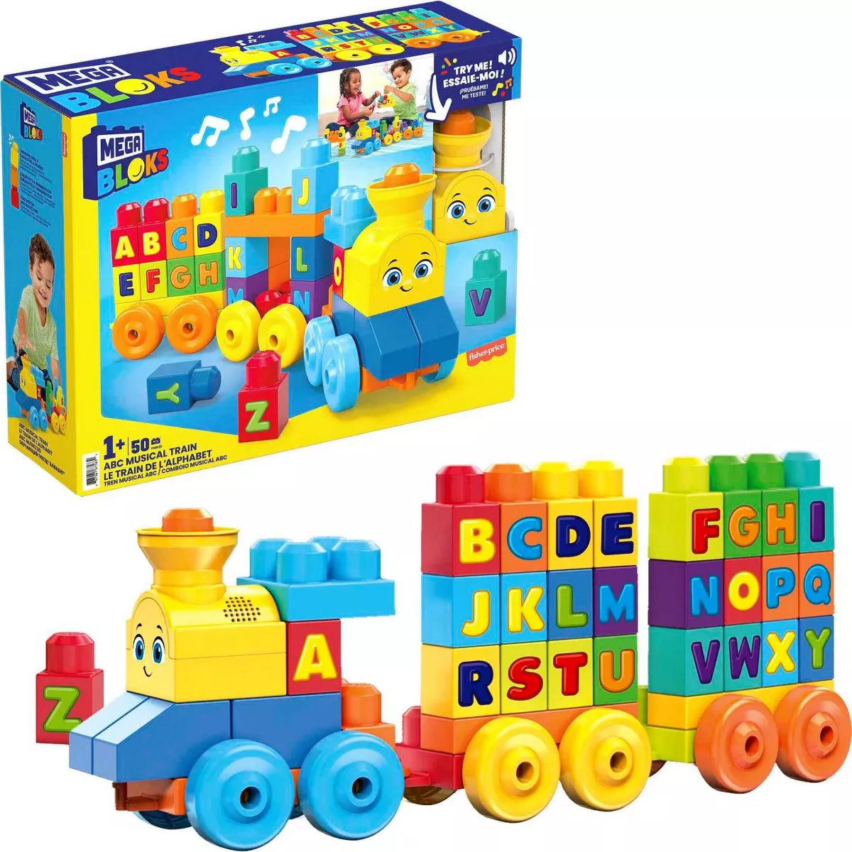 MEGA™ Bloks Building Basics ABC Learning Train