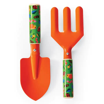 Kids’ garden tools set with animal-themed handles from the Garden Friends collection