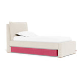 Hot Pink Trundle Fabric (Performance Heathered)
