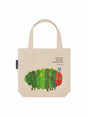 Small canvas tote bag with reinforced handles, designed for children to carry books, snacks, and small toys during daily outings.