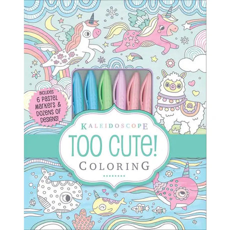 “Kaleidoscope: Too Cute!” children’s coloring book by Kit, sparks creativity and imagination