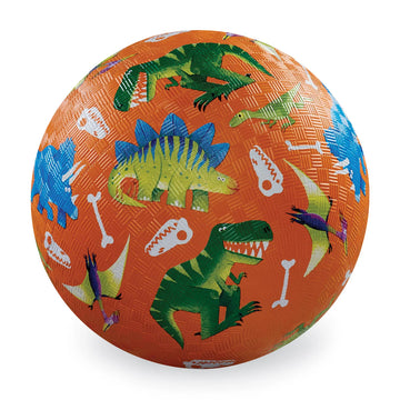 Vibrant 7-inch rubber playground ball for kids, designed for outdoor games and school activities. Durable, easy-grip surface (ages 3+).