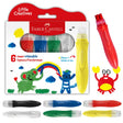 Little Creatives jumbo squeezing paintbrush set of 6, designed for kids’ painting, easy to squeeze and apply paint