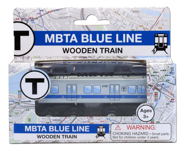 MBTA Blue Line wooden toy train for children