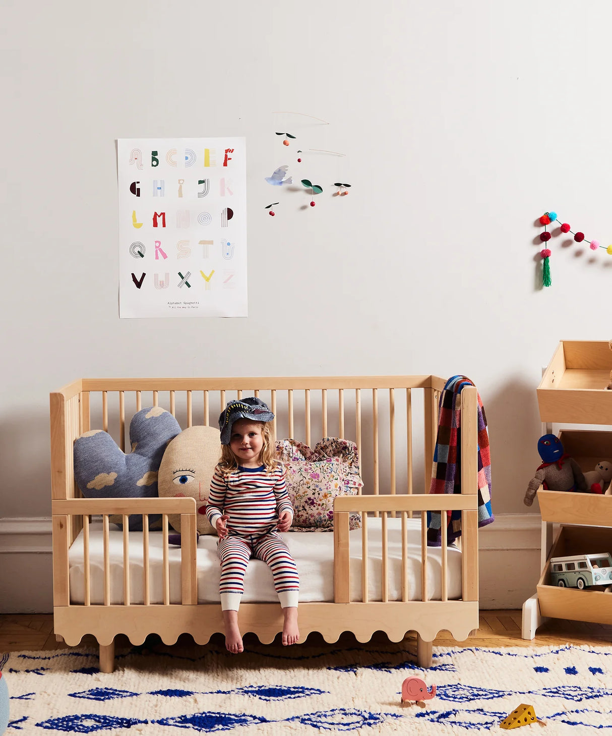 Moss crib conversion kit for transforming a Moss crib into a toddler bed