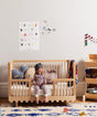 Moss crib conversion kit for transforming a Moss crib into a toddler bed