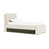 Moss Green Velvet Trundle Fabric (Performance Velvet)