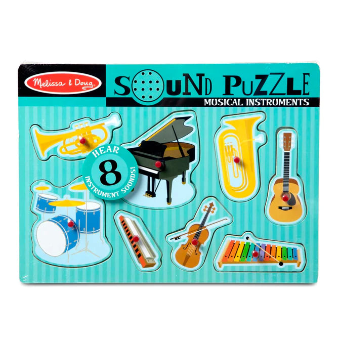 Melissa & Doug Musical Instruments Sound Puzzle 8pc