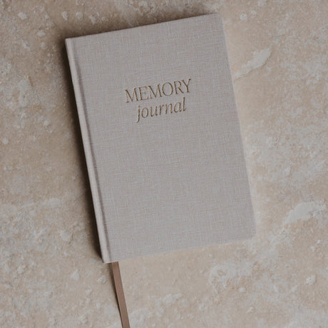  Neutral-toned fabric journal, simple and elegant, perfect for home decor