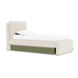 Olive Green Trundle Fabric (Brushed Cotton-Linen)