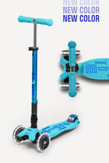 Micro Kickboard Maxi Deluxe LED Foldable Scooter