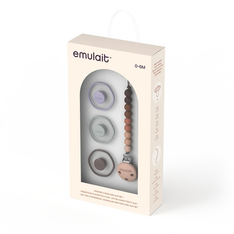 Pacifier 3-Pack and Clip Gift Set