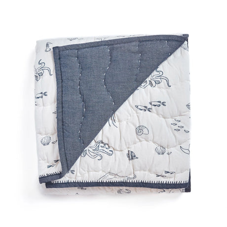Pehr baby blanket made of soft chambray fabric, lightweight and breathable for year-round use