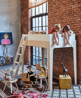 Perch twin loft bed designed to save space while providing comfort