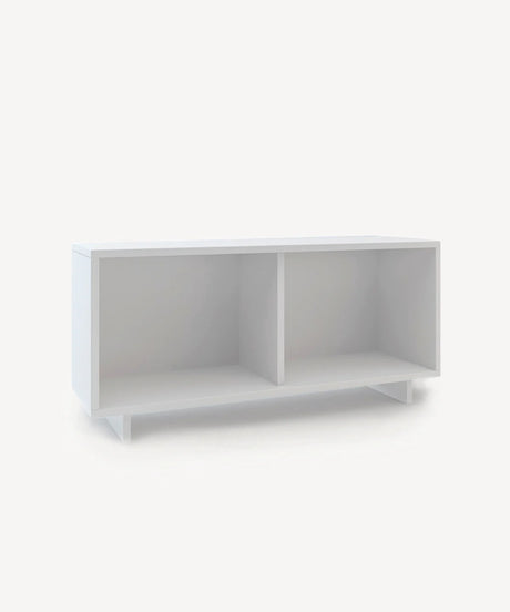 Perch twin-size wall shelf with sleek modern design, perfect for organizing books and toys in kids' rooms