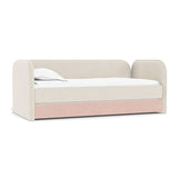 Petal Pink Trundle Fabric (Performance Heathered)