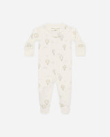 Zip Long Sleeve Sleeper Footie || Hot Air Balloons