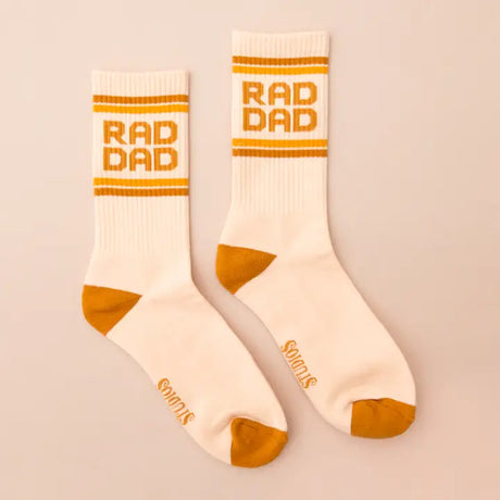 Rad Dad Ribbed Crew Socks - Bold Textured Comfort