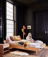 River full-size bed with modern design, perfect for kids and teens