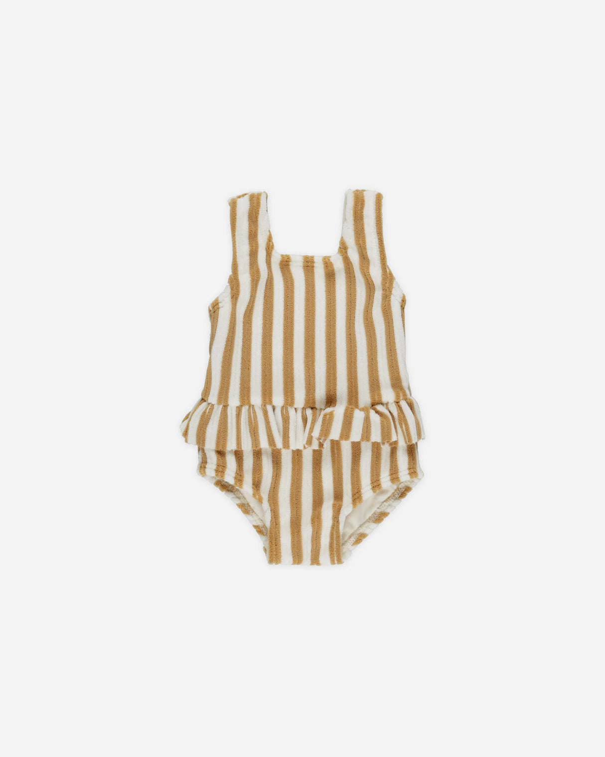SKIRTED ONE-PIECE || MARIGOLD STRIPE