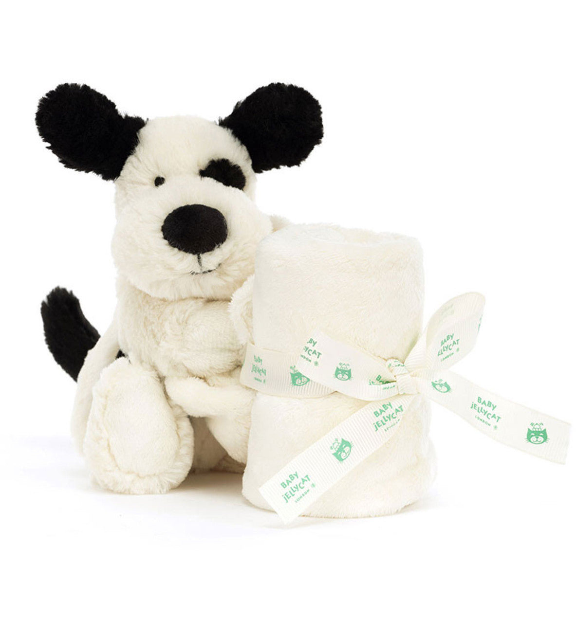 Bashful Black and Cream Puppy Soother