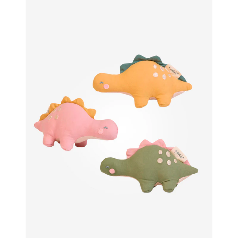 Saro Baby “Wild Dinos” Rattle Plushie