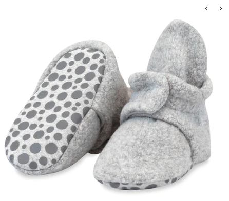Zutano Cozie Fleece Gripper Booties
