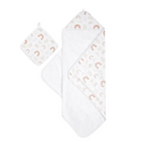 BOUTIQUE COTTON MUSLIN TOWEL + WASHCLOTH SET