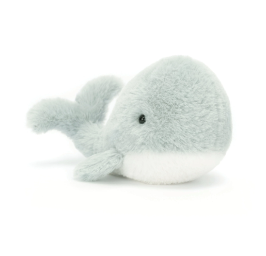 Wavelly Whale Grey