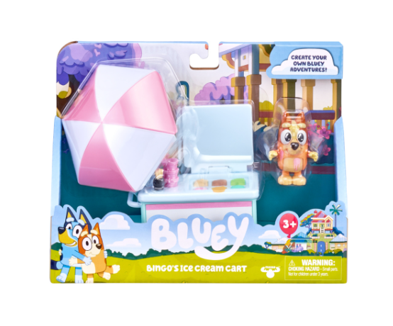 Moose Toys Bluey Vehicle & Figures Ice Cream Cart