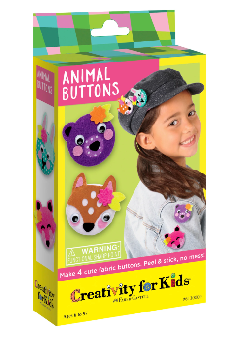 Animal Buttons Mini Kit - Diy Craft For Kids