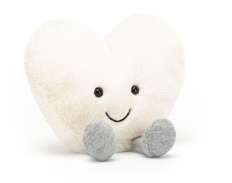 Amuseables Cream Heart Small