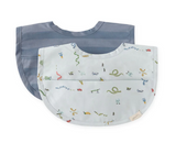 Water-Repellent Baby Bibs with Pocket - Set of 2
