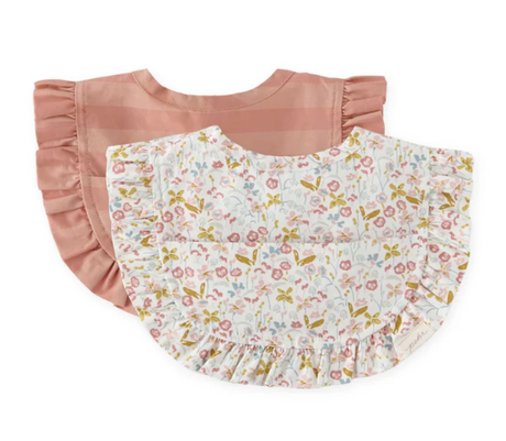 Water-Repellent Baby Bibs with Pocket - Set of 2