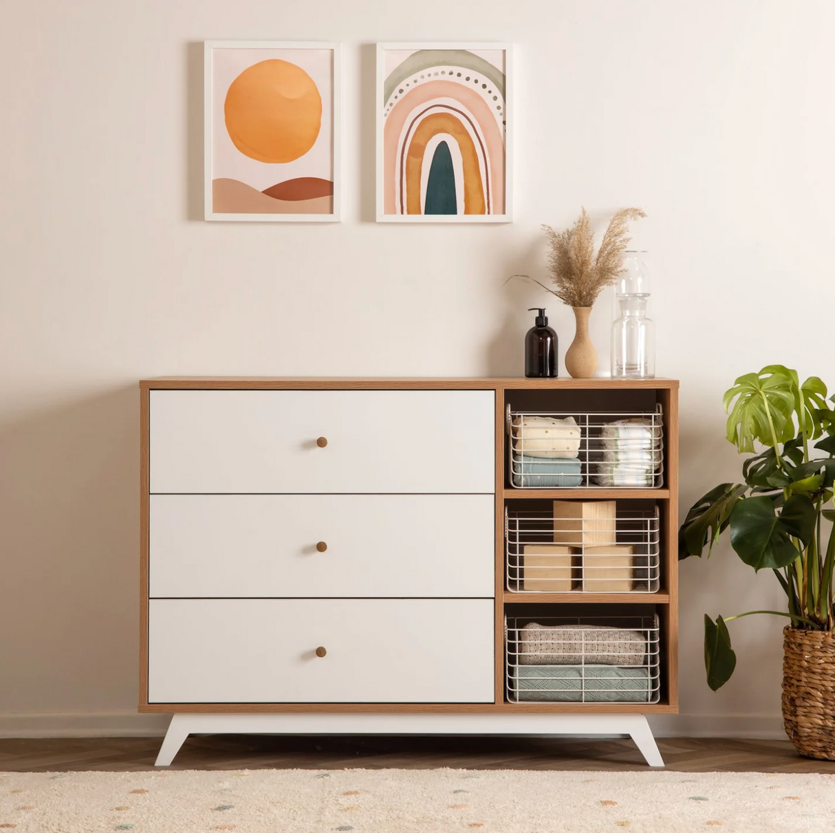 dadada Central Park 3-drawer, two shelves dresser