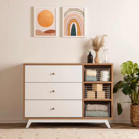 Central Park 3-drawer, two shelves dresser