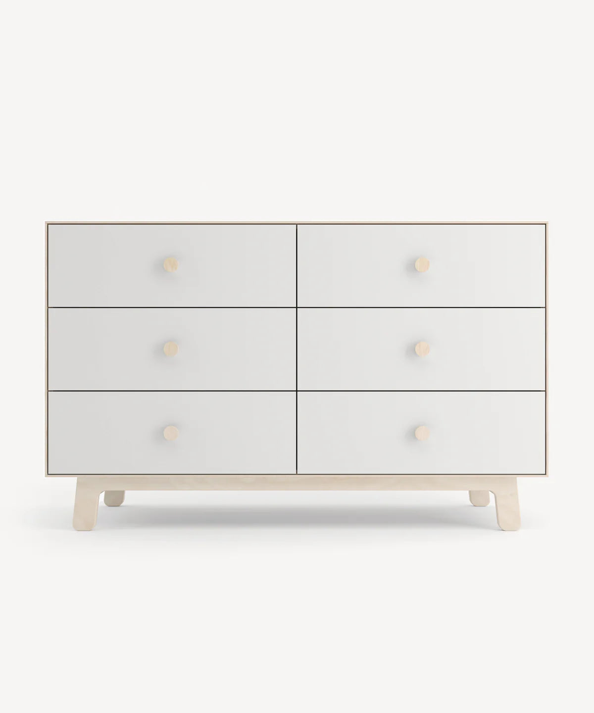 Sparrow 6-drawer dresser in modern design, spacious storage for baby or kids' room