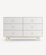 Sparrow 6-drawer dresser in modern design, spacious storage for baby or kids' room