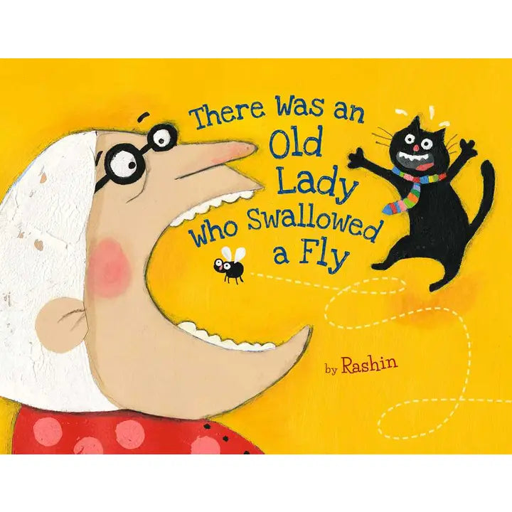 Classic nursery rhyme storybook “There Was An Old Lady Who Swallowed A Fly”