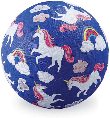 Colorful 5-inch soft rubber ball for toddlers, lightweight and easy to grip. Perfect for indoor play or backyard games (ages 2+).