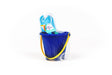 Toysmith 3-piece blue sand bucket set, perfect for beach and outdoor play