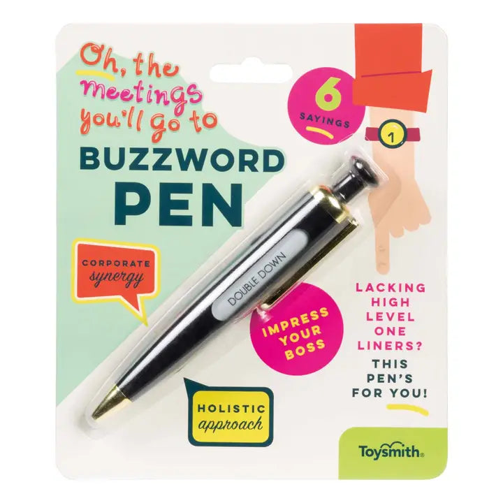 Toysmith Buzzword Pen – colorful and playful pen designed for kids, perfect for school, drawing, and writing activities.