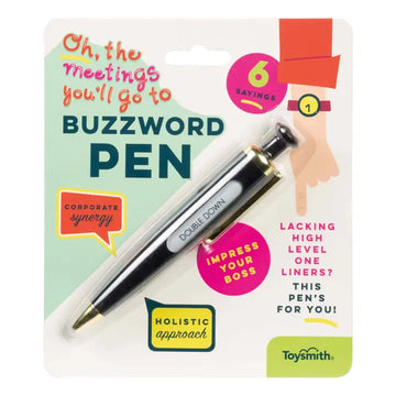 Toysmith Buzzword Pen – colorful and playful pen designed for kids, perfect for school, drawing, and writing activities.